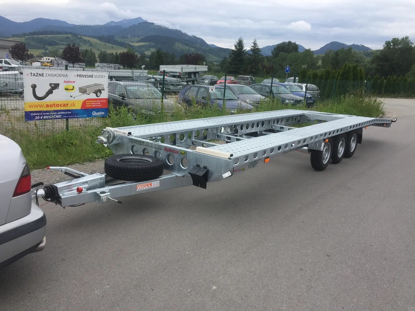 Autoprepravník na 2 automobily 3,5 t – 8000 × 2040 mm