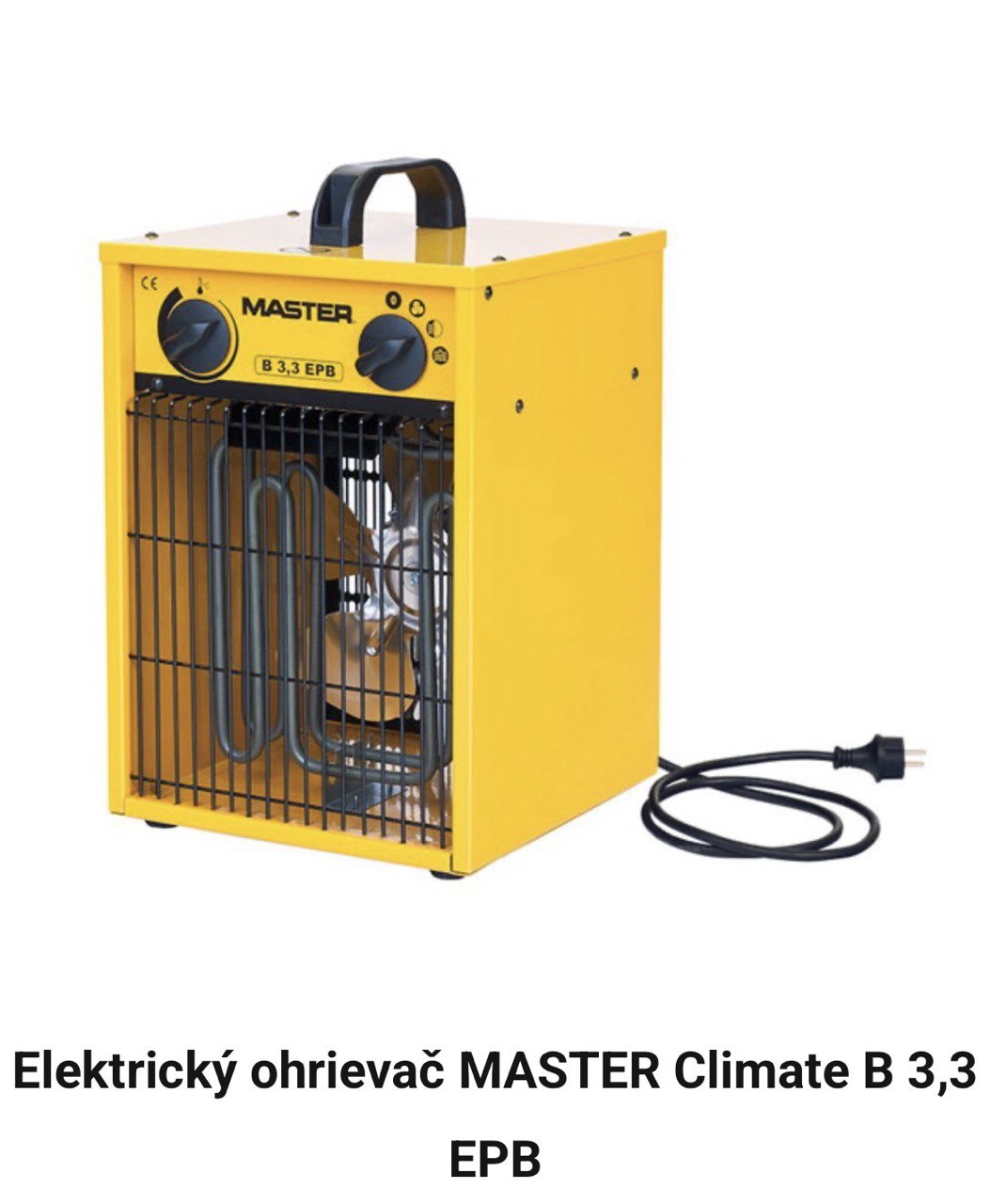 Elektrický ohrievač MASTER Climate B 3,3 EPB