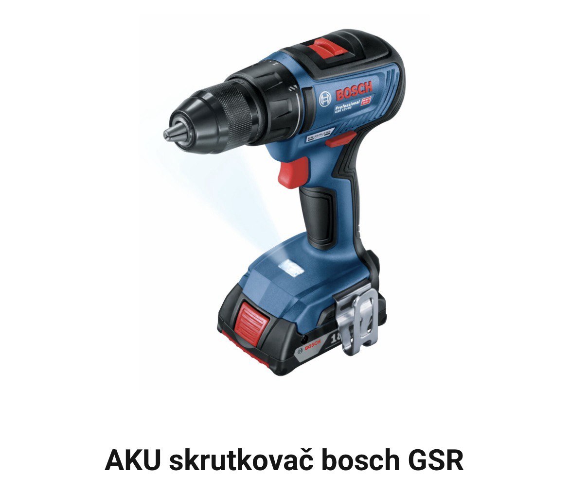 AKU skrutkovač bosch GSR