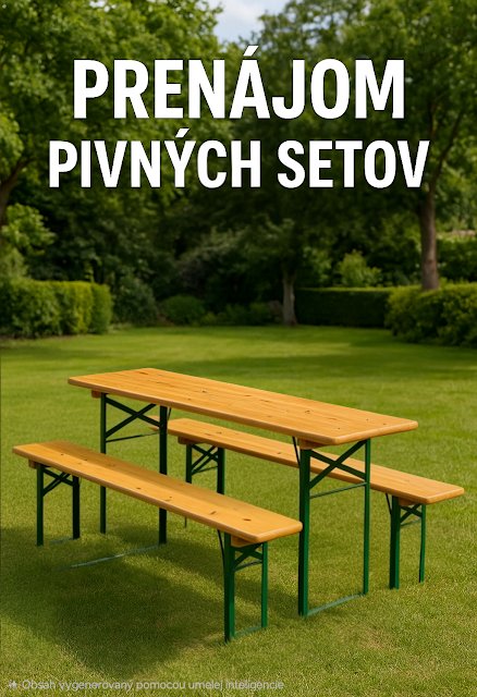 Prenájom pivných setov